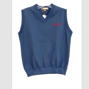 Golf Vest Size Medium NEW Navy Blue Medalist Village Junior Robert Bryan